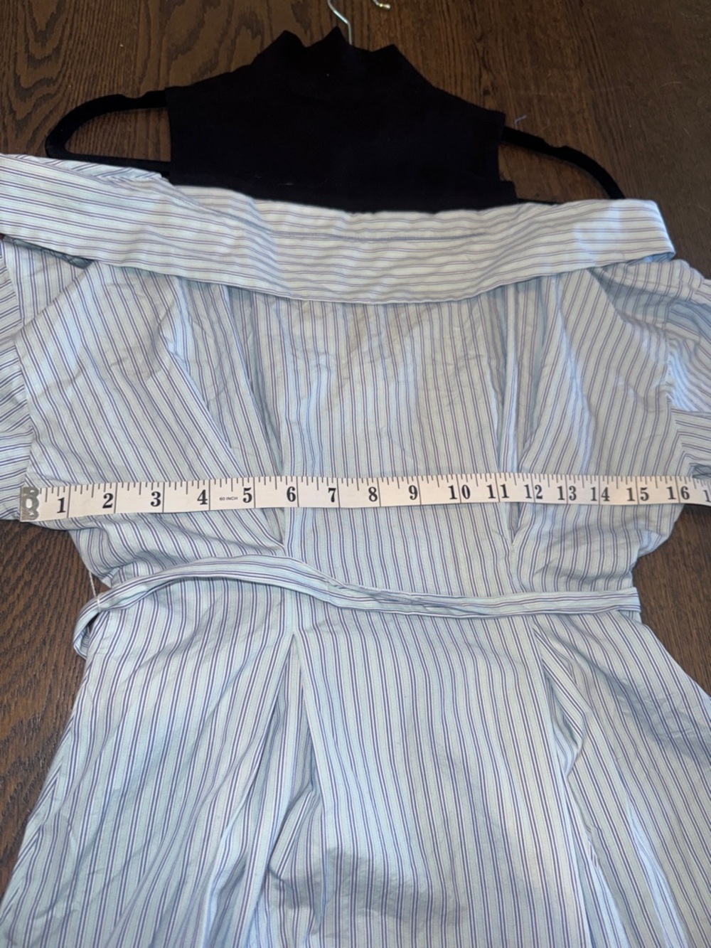 Maje - Striped trompe l'oeil shirt dress NWOT - Picture 7 of 10